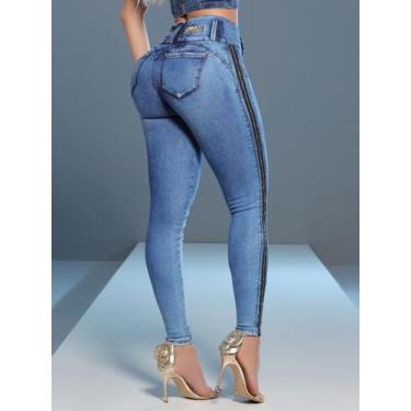 Imagem de Calça skinny cós largo pitbull lançamento ref 88540 - Pit Bull Jeans, 