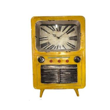 Imagem de Relogio de Mesa Retrô Amarelo Vacheron