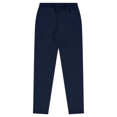 Imagem de Calça Legging Infantil em Cotton Bee Loop, Azul marinho, 14