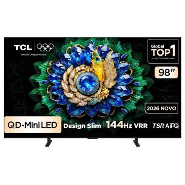 Imagem de Smart TV TCL 98 Polegadas QLED Mini LED 4K A400M WiFi Bluetooth Google TV HDR10+ 144 Hz VRR 98A400M