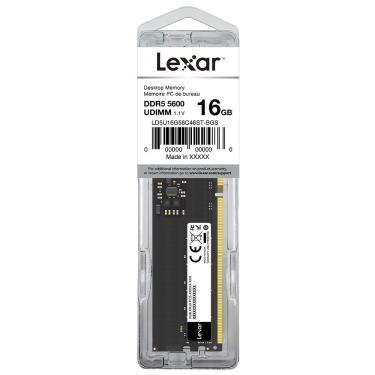 Imagem de Memória RAM Lexar DDR5 16GB 5600MHz LD5U16G56C46ST-BGS Alta Performance