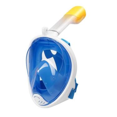 Imagem de Máscara De Mergulho Snorkel 180º Full Face Antiembaçante Com Suporte P