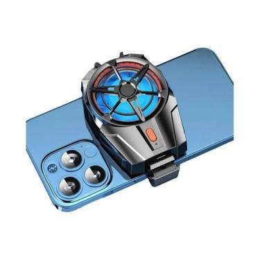 Imagem de Cooler De Telefone Sem Fio Recarregável Com Duplo Ventilador 600mAh 20