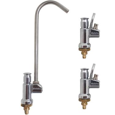 Imagem de Conjunto Torneiras 1 Válvula Copo 2 Jato Bebedouro Universal - Madasa