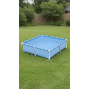 Imagem de Piscina Infantil Estrutural 400L PVC Azul Onda - Congratulations Store