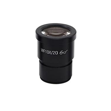 Imagem de ZTBH Kit de acessórios para microscópio WF10X WF20X acessórios para óculos de microscópio biológico binóculos, óculos monóculos, microscópio de lente grande angular Slides (cor : 1 peça WF20X)