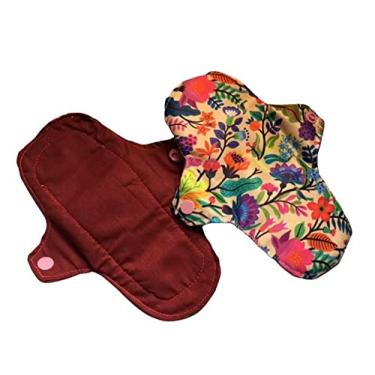 Imagem de Absorvente de Tecido Impermeável com cobertura de tecido 100% algodão (Noturno - 22 cm)