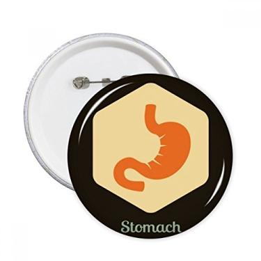 Imagem de Órgãos internos do corpo, alfinetes redondos, distintivo, botão, decoração, acessório, 5 peças