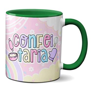 Imagem de Caneca Confeitaria Profissão Confeiteira Criativa Presente (Verde)