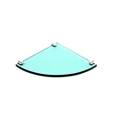 Imagem de Porta Shampoo de Canto Curvo em Vidro Verde 10mm Lapidado - Aquabox - 20cmx20cmx10mm