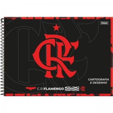 Imagem de Caderno Cartografia E Desenho Flamengo Mengão 80 Folhas Foroni