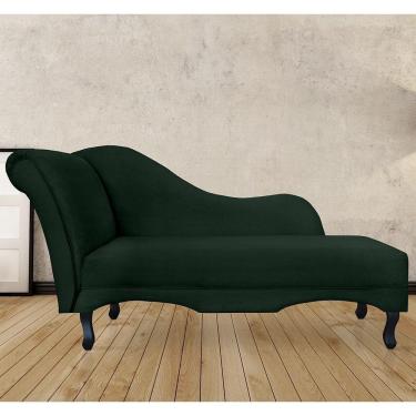 Imagem de Recamier Divã Sofá Olivia Psicologia Consultório Suede Verde - LM DECOR