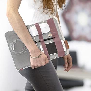 Imagem de Beblau Organizador eletrônico portátil FOLD acoplável aos seus dispositivos | Organizador de mesa escritório, casa e escola | Trabalhar em casa essenciais | Acessórios para laptop inserção de mochila