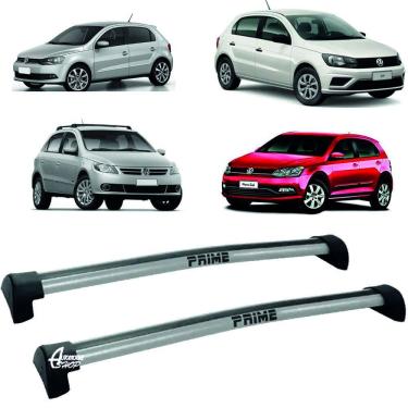 Imagem de Rack Teto Aluminio Prime VW Gol G5 G6 G7 G8 Prata PR021