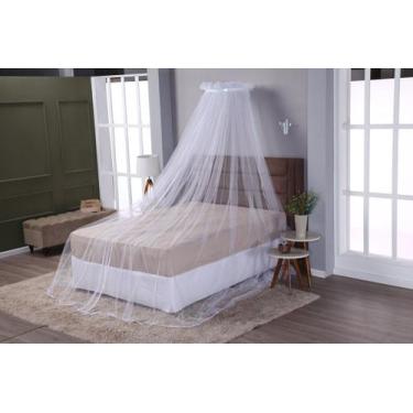 Imagem de Dossel para Cama de Casal com Mosquiteiro e Suporte de Tule - Amora Ca