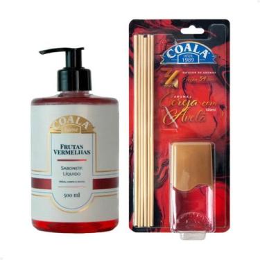 Imagem de Kit Coala Sabonete Líquido 500ml + Difusor de Aromas 100ml - Frutas ve