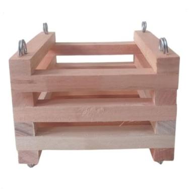 Imagem de Cachepot De Madeira Quadrado P/Orquídeas E Plantas P 15x15