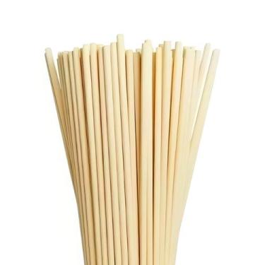 Imagem de Kit 100 Varetas De Fibra De Algodão Bege 25cm P/ Difusor - Embaleve Co