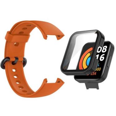 Imagem de Kit Pulseira + Full Case para Mi Watch 2 Lite - Estilo no Pulso, Laran