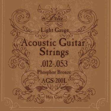 Imagem de Encordoamento Para Violão .012 Phosphor Bronze AGS200L Aria Guitars