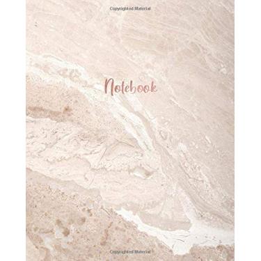Imagem de Notebook: Peach Marble and Faux Rose Gold - Dotted Bullet Grid Journal (8 x 10 inches) - 120 Dot Pages