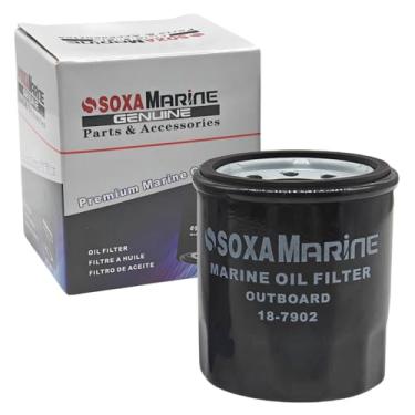 Imagem de SOXAMarine 3FV1344020 Filtro de óleo de manutenção para motor de popa Yamaha 15 25 40 50 80 100 HP 3FV-13440-30 18-7902