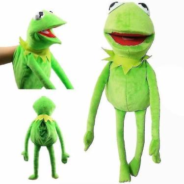 Imagem de Fantoche de Sapo de Pelúcia para Mão - Brinquedo Infantil