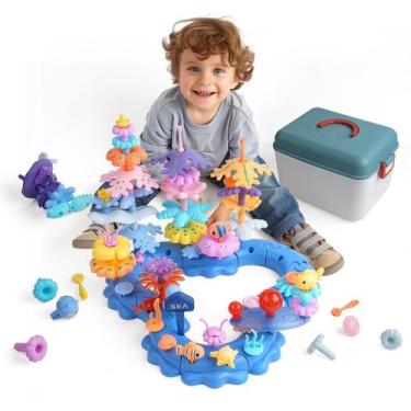 Imagem de Conjunto de brinquedos Building Stacking Wulumu Ocean Adventures 96 un