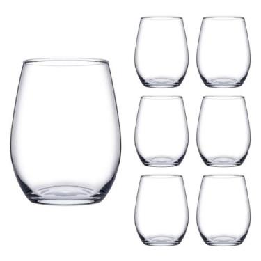 Imagem de 6 Copos De Vidro Transparente Redondo Amber Pasabahçe 440ml