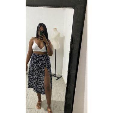 Imagem de Saia Midi  saia longa saia com fenda frontal - MAYMOW, Ramos, G