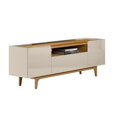 Imagem de Rack Para Sala De Estar Tv 75 Pol 3 Portas 180cm Milano L05 Tauari Off White