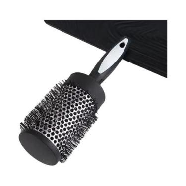 Imagem de Pente De Enrolar Cabelo Cacheado, Escova De Nylon, Tubo Térmico De Alu