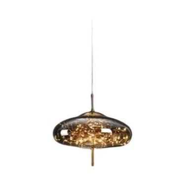 Imagem de Moderna Luminária Pendente De Vidro LED Para Teto Decoração De Quarto 