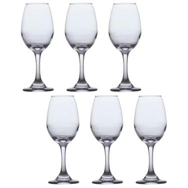 Imagem de Conjunto de Taças de Vinho em Cristal, 12 Peças, Transparente, Design Clássico