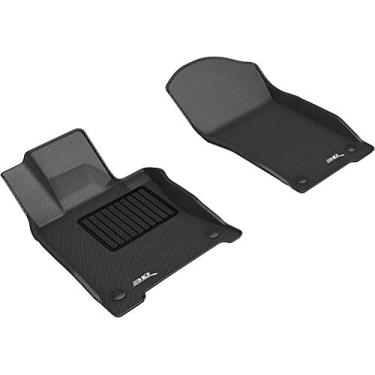 Imagem de 3D MAXpider Tapetes para todos os climas para Infiniti Q50 2018-2020 / Q60 2020 forro de piso de carro, série Kagu (1ª linha, preto)