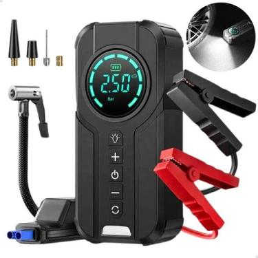 Imagem de Carregador Portátil Jump Starter/compressor/lanterna Preto - rhos