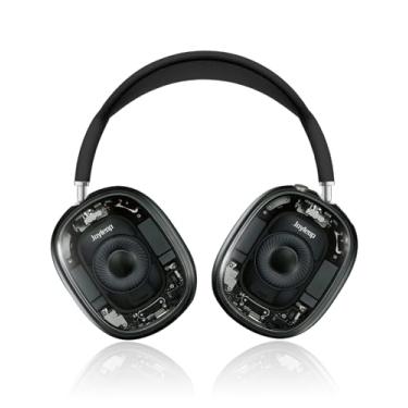 Imagem de Joyleop Capas para Airpods Max – Capa rígida durável inspirada em tecnologia para AirPods Max, capa de fone de ouvido legal com design exclusivo, acessórios essenciais de estilo mecânico preto para