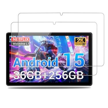 Imagem de NOUKAJU Protetor de tela para tablet POWMUS LS1111 de 11 polegadas, vidro temperado HD, dureza 9h, arranhões, anti-impressão digital, protetor de filme de vidro temperado para tablet POWMUS LS1 [2