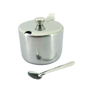 Imagem de Açucareiro de Aço Inox com Colher 7cm