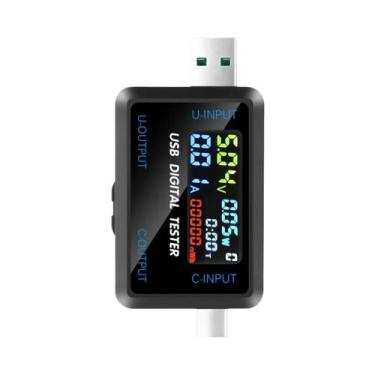 Imagem de Testador De Bateria USB Voltímetro Médico De Capacidade De Corrente Pa