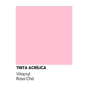 Imagem de Tinta Semibrilho Premium Rosas - Vitacryl, Rosa Chá, 3,6 lts