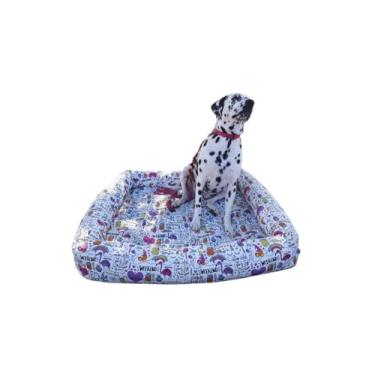 Imagem de Cama Para Cachorro Grande 100x87 Cm IMPERMEÁVEL ACQUABLOCK Resistente - Pet Querido (UNICÓRNIO ALEGRIA)