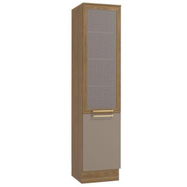 Imagem de Paneleiro Botanic 50 Cm 2 Portas Nogueira/Fendi Fosco - Kappesberg