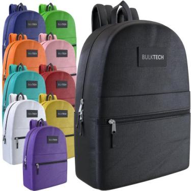 Imagem de Mochila Bulktech Classic, pacote com 10 cores variadas, 43 cm