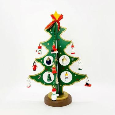 Imagem de Enfeite de Madeira Árvore de Natal - 20cm  - 1 unidade - Artlille - Ri