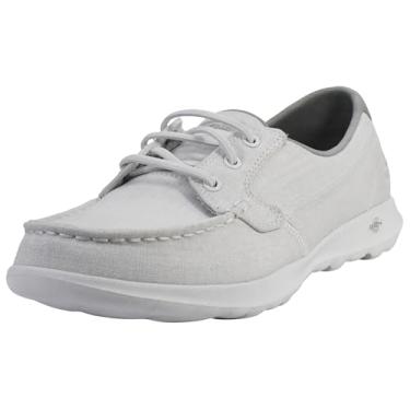 Imagem de Skechers Go Walk Lite - Sapato náutico feminino Isla, Branco, 41