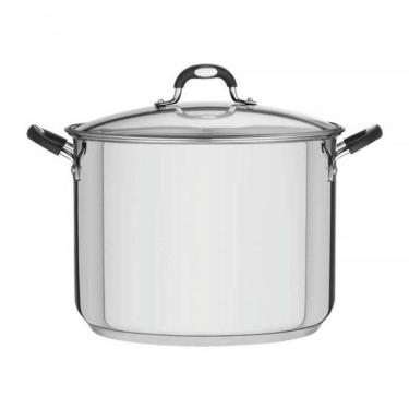Imagem de Caldeirão Tramontina Astro Silicone 30cm Em Aço Inox Com Tampa De Vidro