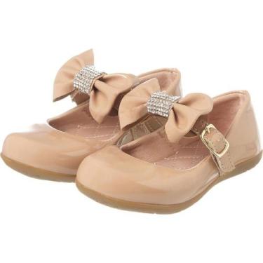 Imagem de Sapatilha Feminina Infantil Boneca Sapato Menina Laço Grande Ponta Bri