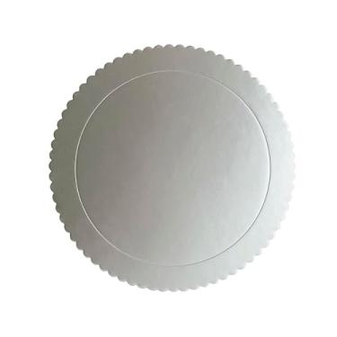 Imagem de Cake Board Tábua para Bolo Prato Para Bolo 32cm Redondo Festas SilverChef Prata