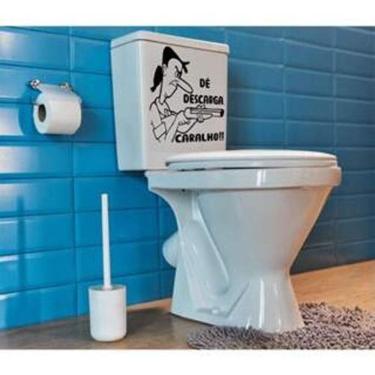 Imagem de Adesivo de Vaso Sanitário de Descarga Mod01 Vinil Adesivo